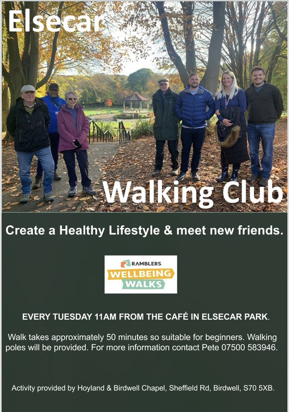 Picture showing Walking Club at Elsecar Park