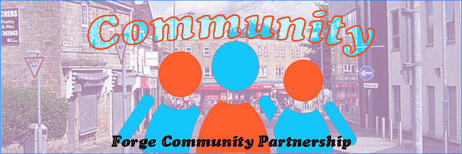 Page banner showing Hoyland town with icon of people with word community above them